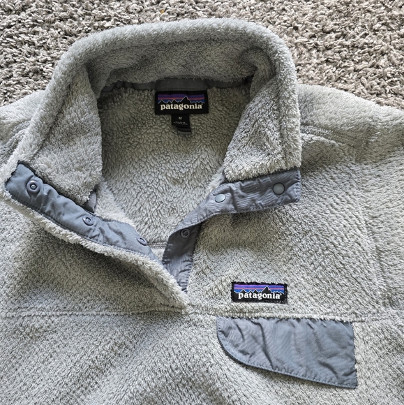 Patagonia Women's Re-tool Snap-T Fleece Pullover Grey Medium - Picture 3 of 6
